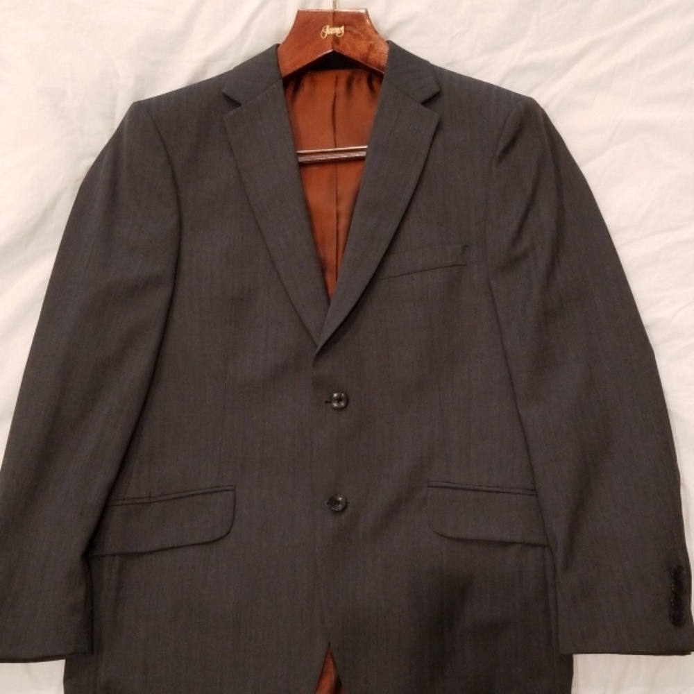 Ben Sherman Charcoal Pinstripe Suit